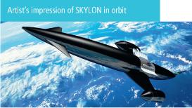 Artist’s impression of SKYLON in orbit