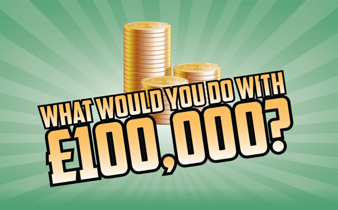 What would you do with £100000?
